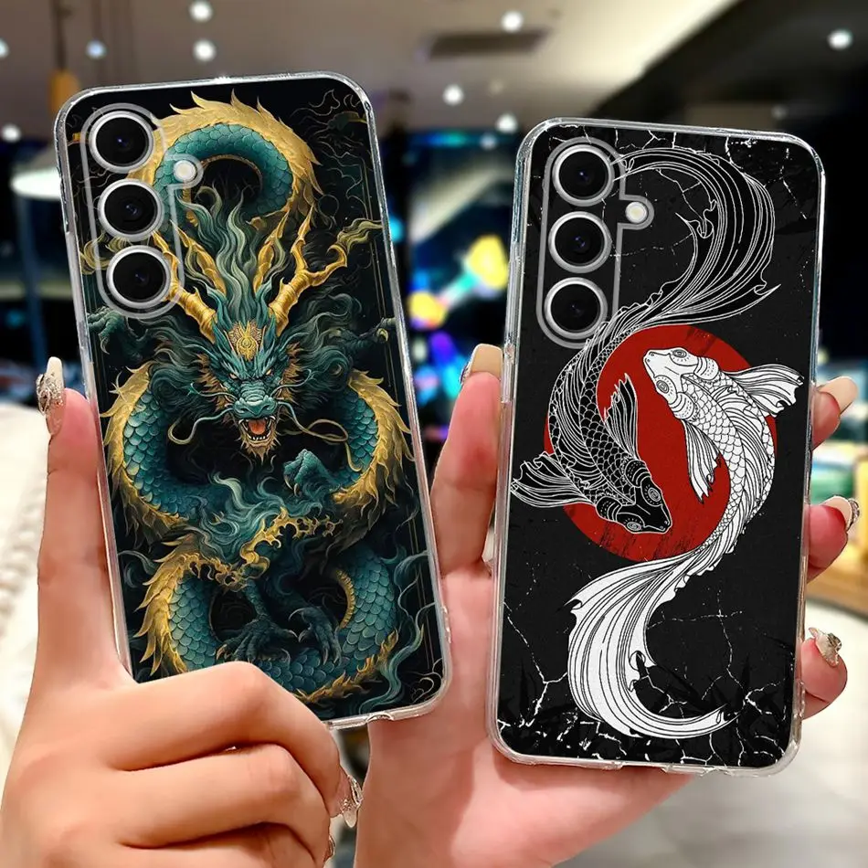 لسامسونج غالاكسي S24 FE S24 + S24 5G أنيقة الأزهار القط قضية الهاتف لسامسونج S24 زائد S 24 S24FE لينة سيليكون بولي يوريثان الحالات #5