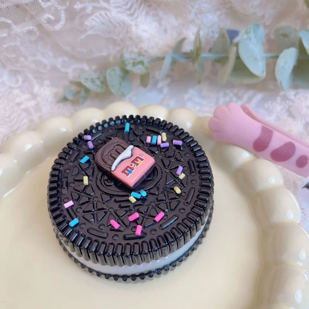 New Fidget Big Oreo Biscuit Pinching Toy Food Play M Beans Sandwich Stress Relief Toy Chocolate Mochi Taba TPR Slow Rebound Toy