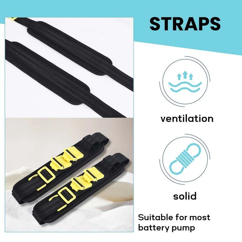 2 Pack Of Backpack Sprayer Belt Replacement,Sponge Adjustable Agriculture Manual Sprayer Backpack Shoulder Strap