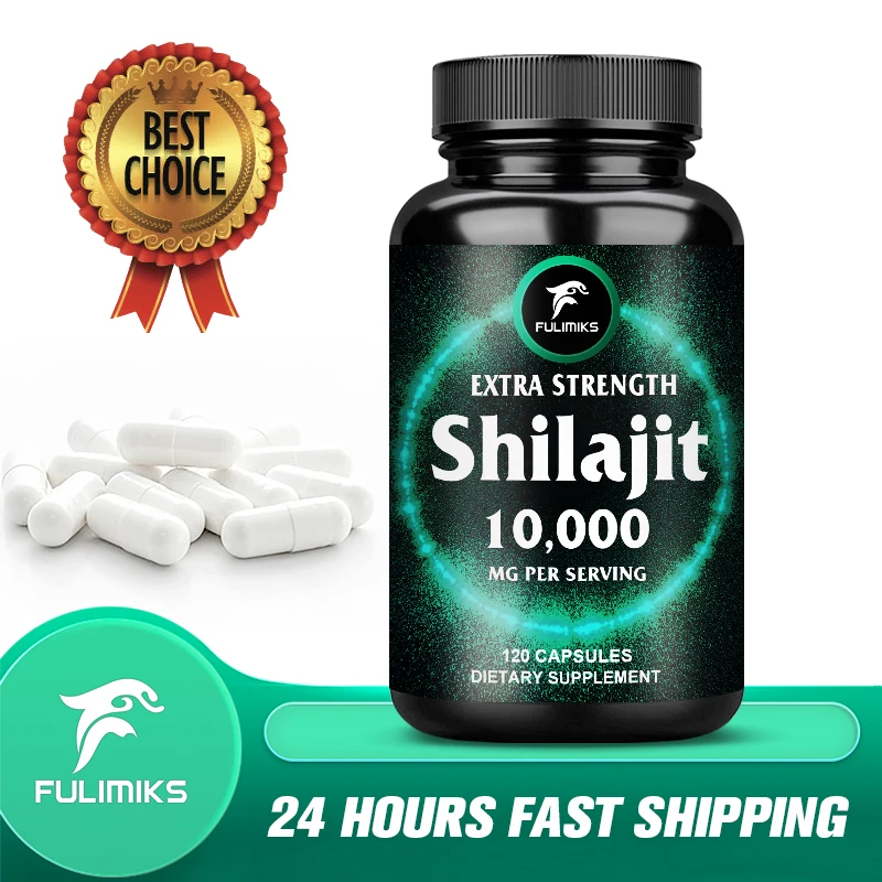 Original Shilajit Capsules 10000mg High Purity Mineral Supplement Pure Shilajit with 85+ Trace Minerals Enhance Men Performance