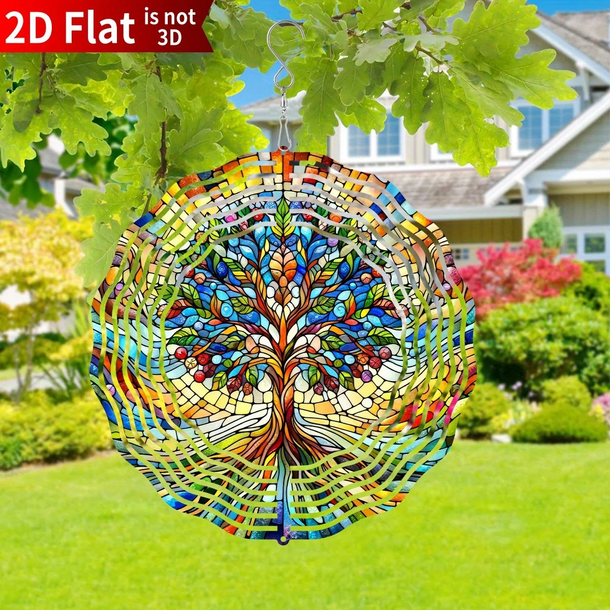 2D Flat Creative Wind Spinner, a Valuable Gift for Indoor And Outdoor Garden Decoration, Perfect for Thanksgiving And Christmas