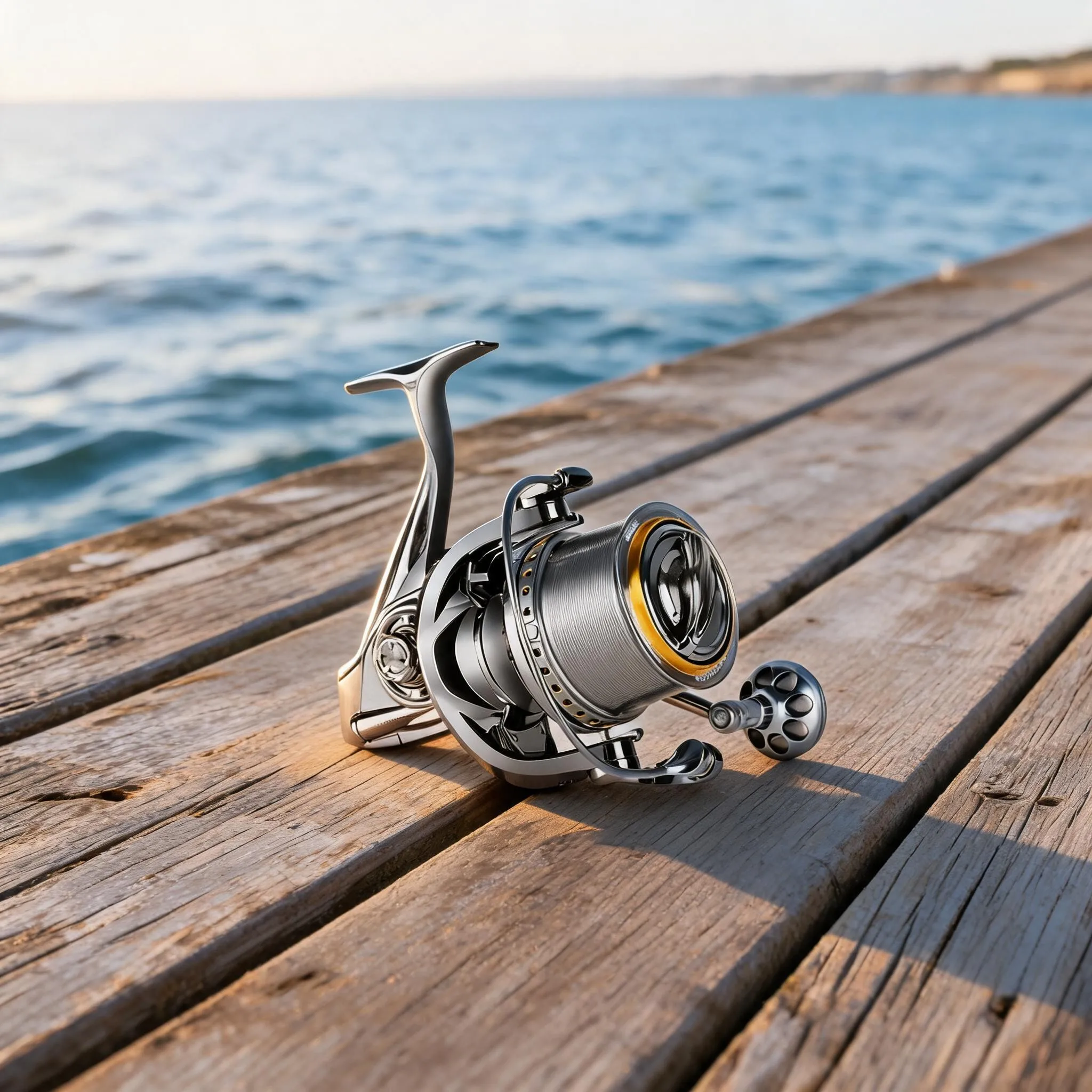 Long Cast Saltwater  Reel 25KG Max Drag 8+1 Bearings Screw-In Handle Full Aluminum Alloy Body Anti-Tangle Twin Guide Rod