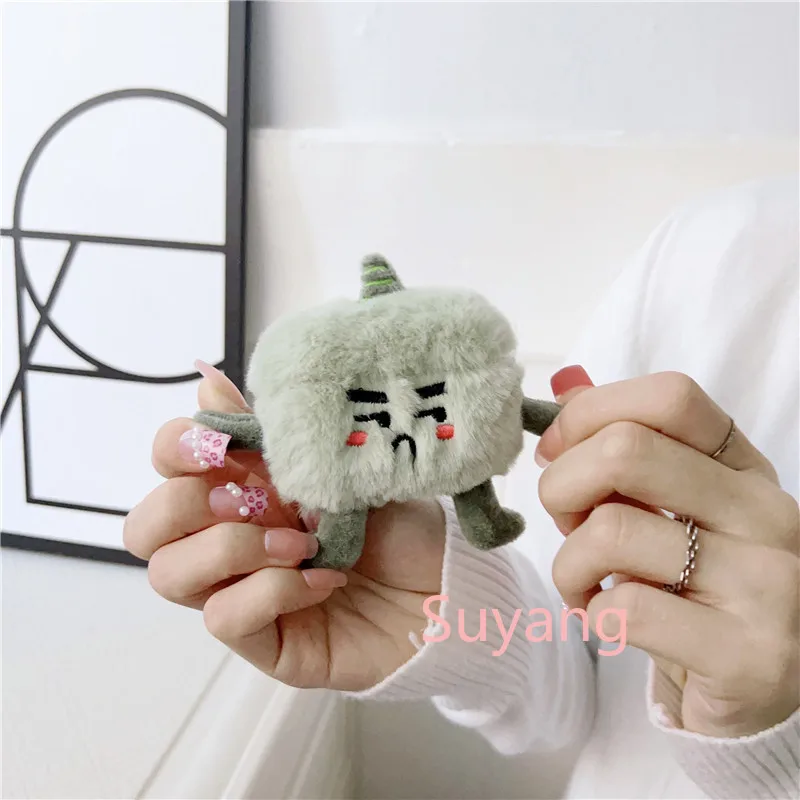 Warm Fluffy Fur Plush 3D Cute Cartoon Earphone Cases For AirPods 5 4 1 Pro3 2 Soft Headset Protect Covers For Air Pods Pro2 Pro3