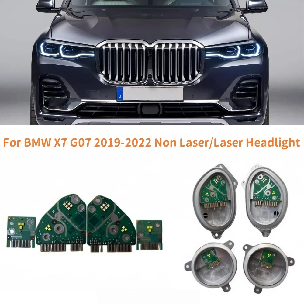 

Чипы DRL дневного света, желтый, синий источник света для BMW X7 G07, 2019-22 годов, лазерные фары, дневные ходовые огни, светодиодные модули указателя поворота
