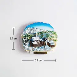 Austria Vienna Salzburg Innsbruck ISCHGL Tourist Souvenir Musician Mozart Beethoven Magnet Refrigerator Sticker Cuckoo Clock