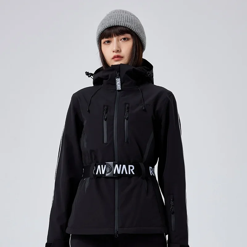 Outdoor Sports Skiing Snowboarding Jackets Clothes 2025 Winter New Women\'s Windproof Warm Cotton Slim Fit Ski Top Snow Overcoats