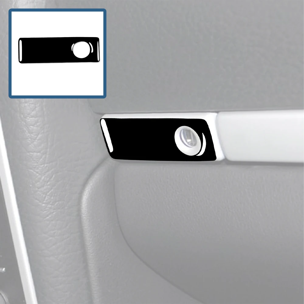 Manija de guantera copiloto, pegatina decorativa, cubierta embellecedora para Cayenne S gts Turbo 2003-2008 2009 2010, accesorios interiores de coche negros