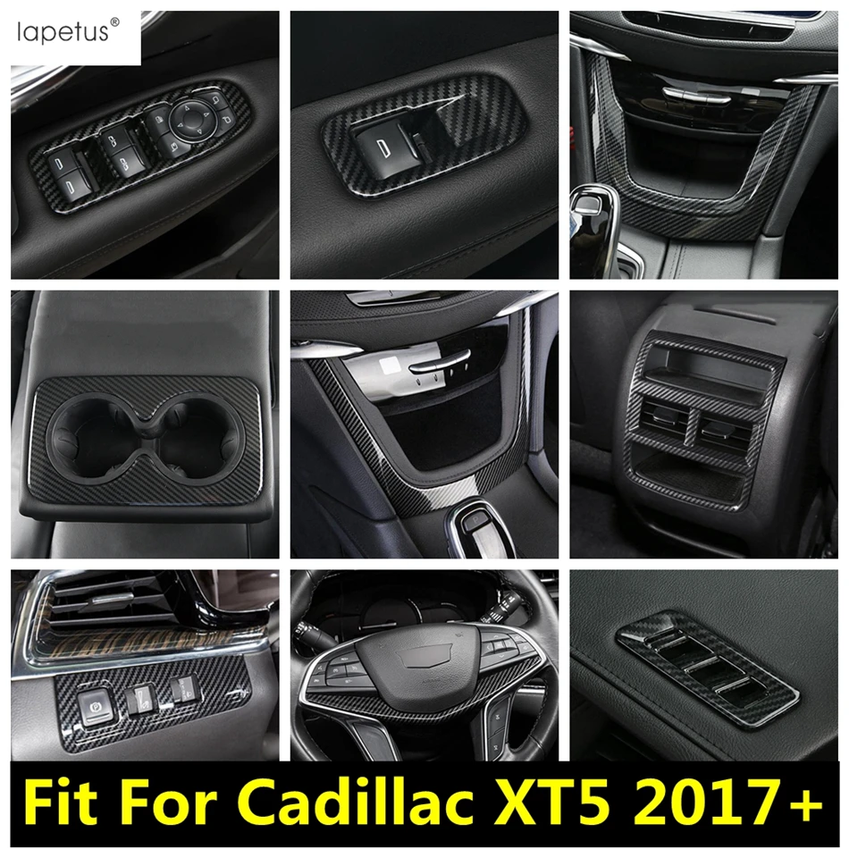 

Shift Gear Panel / Window Lift / Water Cup / Head Light / Rear Box Air Vent Cover Trim Accessories For Cadillac XT5 2017 - 2023