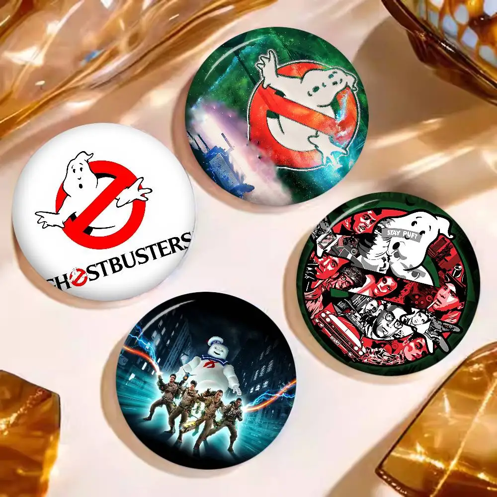 Movie G-Ghostbusters Soft Button Pin Bright Printed Icon Gift For Friends Badge Collar Brooch Lapel Pin Metal