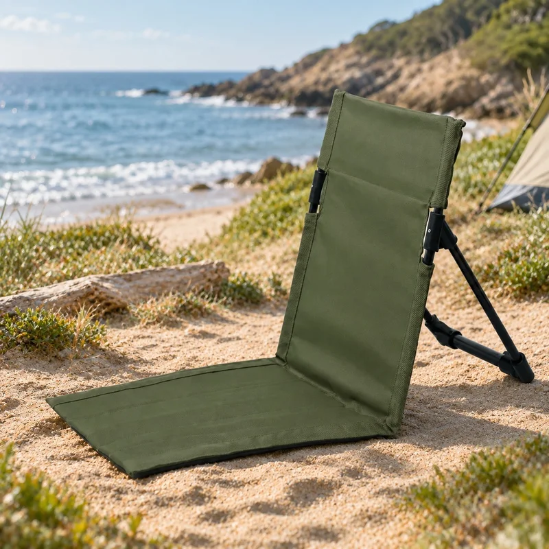 Lightweight Foldable Camping Seat Made of Aluminum Alloy for Outdoor Travel, Beach, and Fishing Use