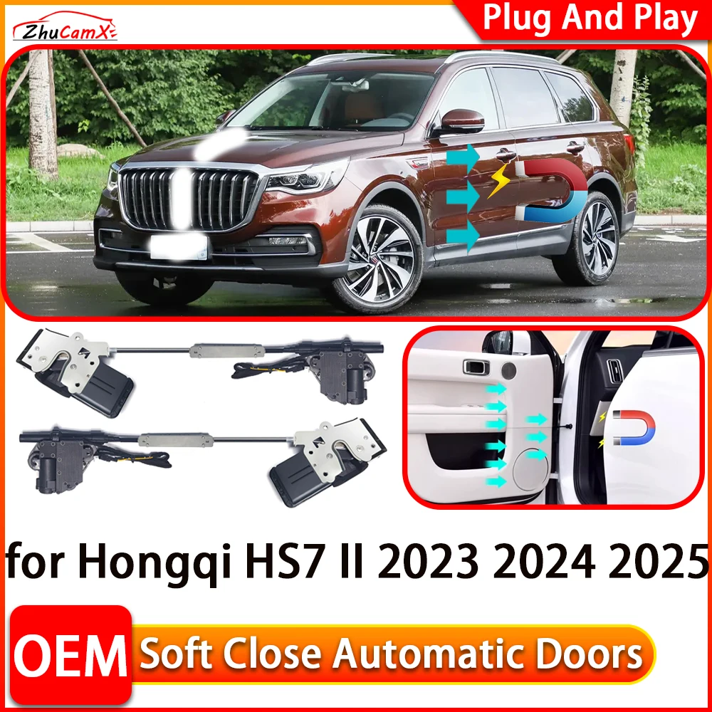 

ZhuCamX for Hongqi HS7 II 2023 2024 2025 Car Automatic Electric Soft Close Door Closer Power Closing Door Comfort Closing System