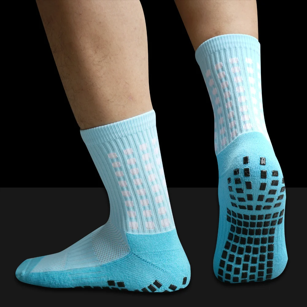 Anti-Slip Breathable Football Socks Men Summer Running Cotton Football Grip Sock Women Accessorie Cycling Sports Sock