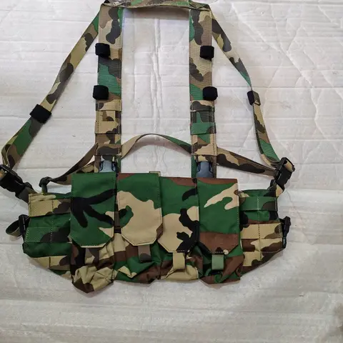 Woodland 7.62/5.56/5.45 Lightweight Outdoor Sports Quad Chest Rig