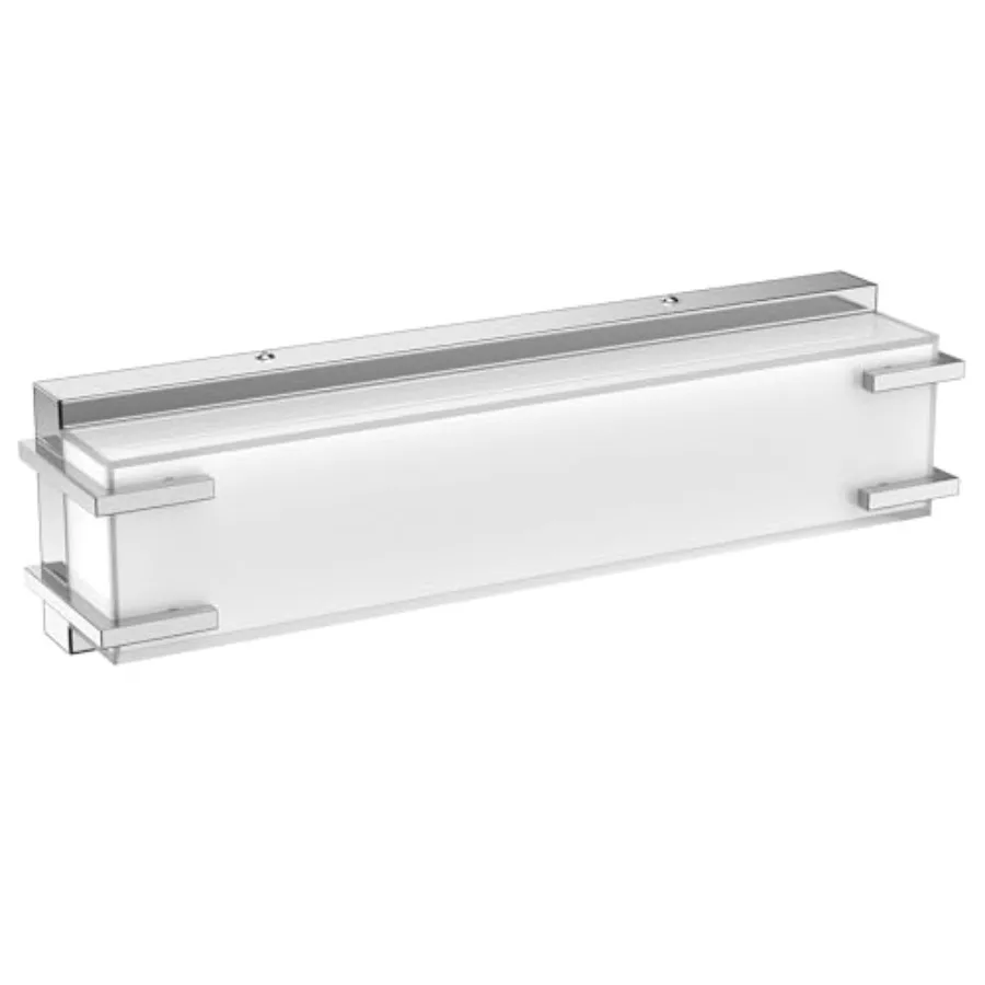 

Bathroom Light Fixture Over Mirror 16" Vanity Light with Milky White Lampshade 4000K Daylight Bath Bar