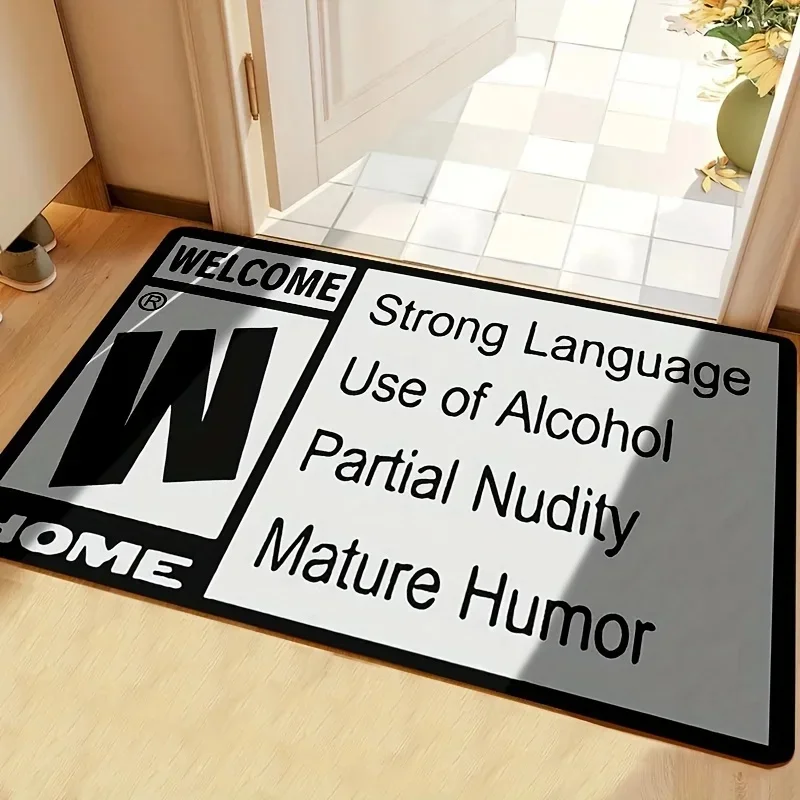 

Interesting Phrase Door Mat Is Non Slip Machine Washable Suitable Both Indoor Outdoor Entrances Floor Mat Is Suitable Living