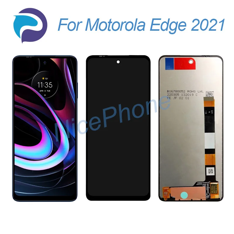 for Motorola Edge 2021 LCD Screen + Touch Digitizer Display 2460*1080 XT2141-1 For Moto Edge 2021 LCD Screen Display