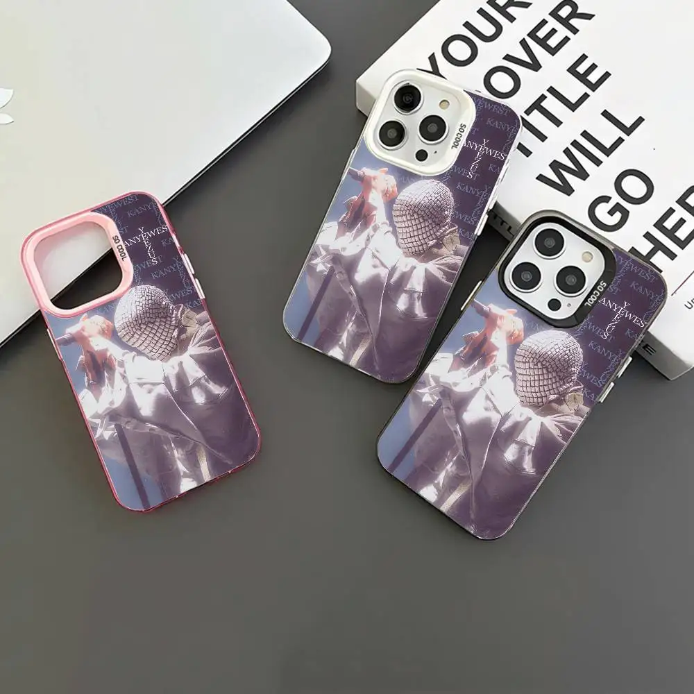 Kanye.yeezus Модный чехол для телефона IMD Цвет Серебристый корпус для iPhone 17, 16, 15, 14, 13, 12, 11 Pro Max Plus Iphone Air