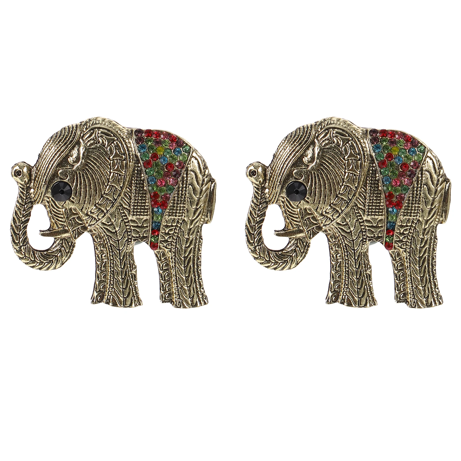 

2Pcs Metal Elephant Car Aroma Clip Air Freshener Perfume Diffuser for Car Office Home