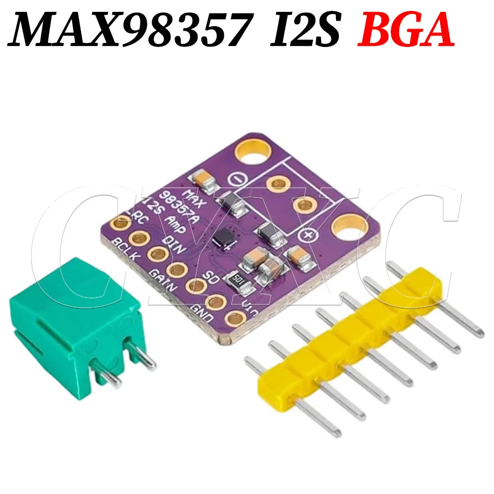 10-1PCS MAX98357 I2S 3W Class D Amplifier Breakout Interface DAC Decoder Module Filterless Audio Board For Raspberry Pi ESP32