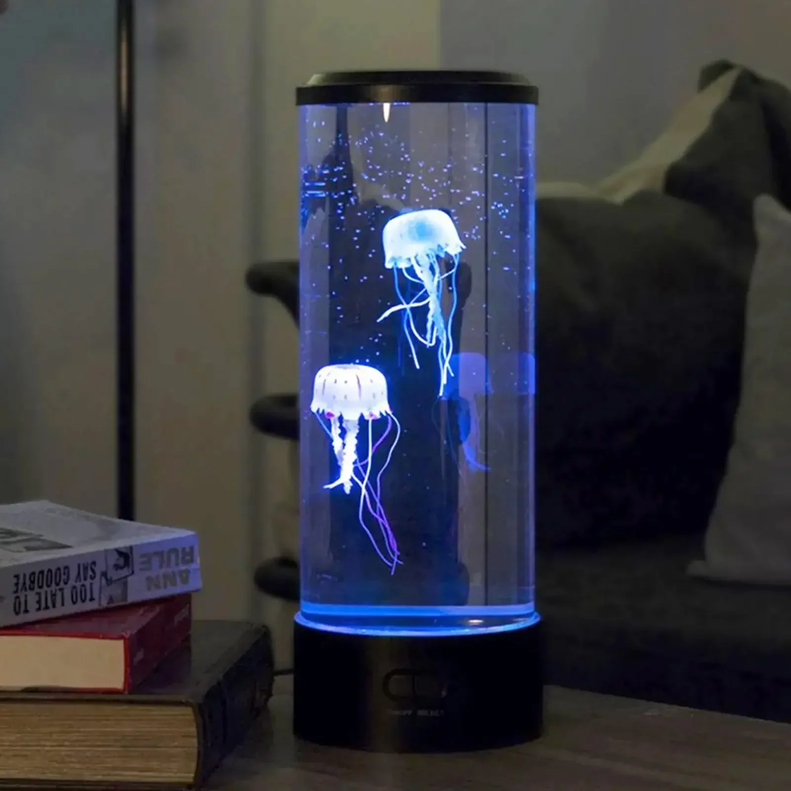 โคมไฟ LED ควบคุมระยะไกลจินตนาการแมงกะพรุนไฟ LED ถังแมงกะพรุนเปลี่ยนสีได้แบบ USB ไฟกลางคืนสร้างอารมณ์ผ่อนคลายของขวัญคริสต์มาส