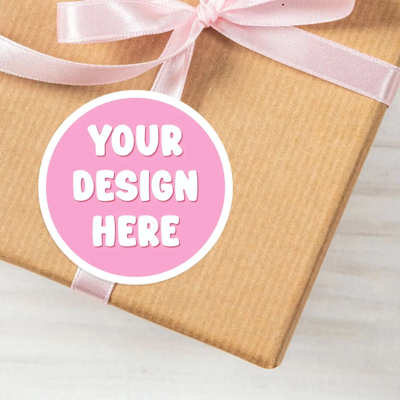 1-100Pcs Round Custom Personalized Text Image Stickers, Home Decor Labels for DIY Organizing & Container Tagging