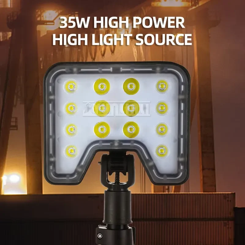 for 1.5m Telescopic LED Work Light Portable Rechargeable Floodlight Battery Powered Searchlight Outdoor Camping Lantern