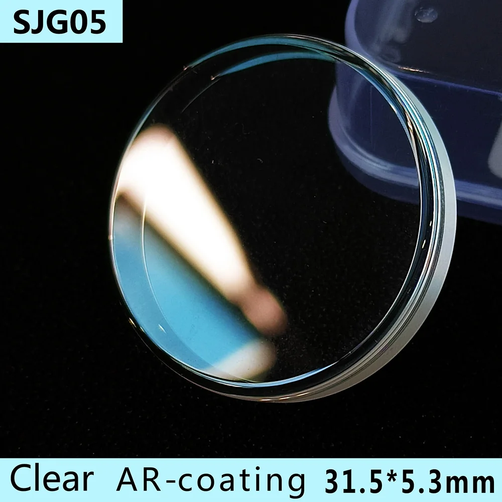 31.5*5.3mm Sapphire Crystal Flat Vintage Top Hat For SRPD53K1 SRPD63K1 SKX007/009 Watch Glass Replacement Mod Parts