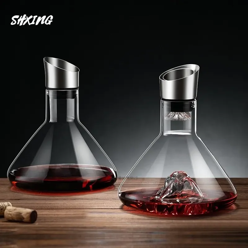 

Waterfall Type Fast Red Wine Decanter Household European Style Creative Iceberg Bottom Glass Filter Wine Mountain Sobering