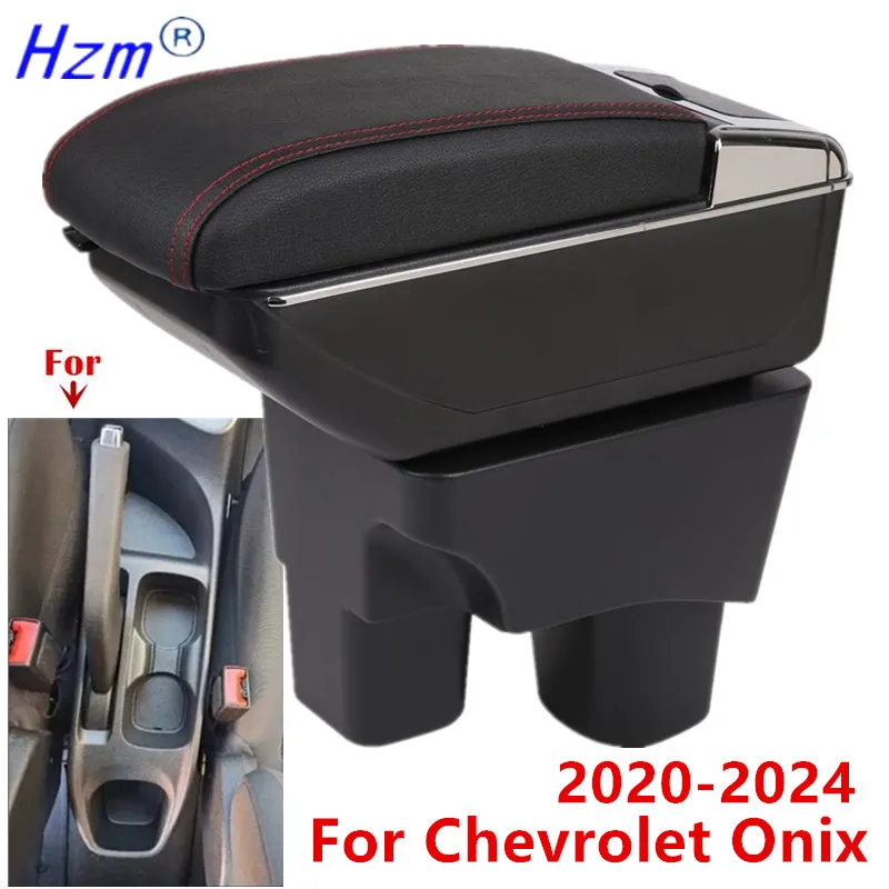 For Chevrolet Onix Armrest Box For Chevrolet Onix 2020-2024 Car Armrest Storage Box Interior Dedicated Retrofit Car Accessories