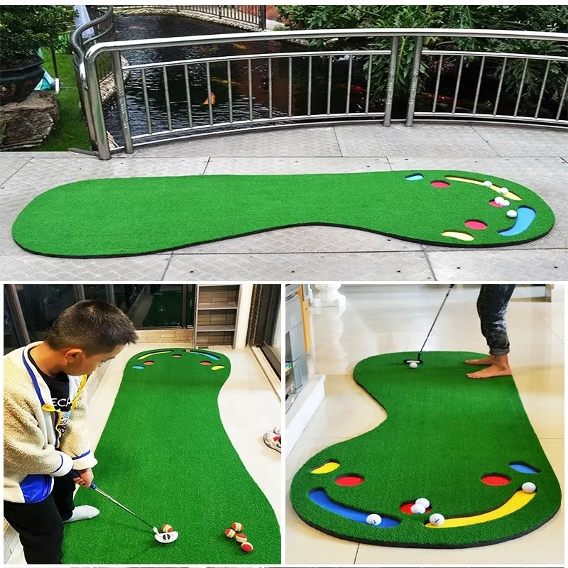 indoor-outdoor-golf-training-aid-equipment-course-golf-practice-putting-green-mat