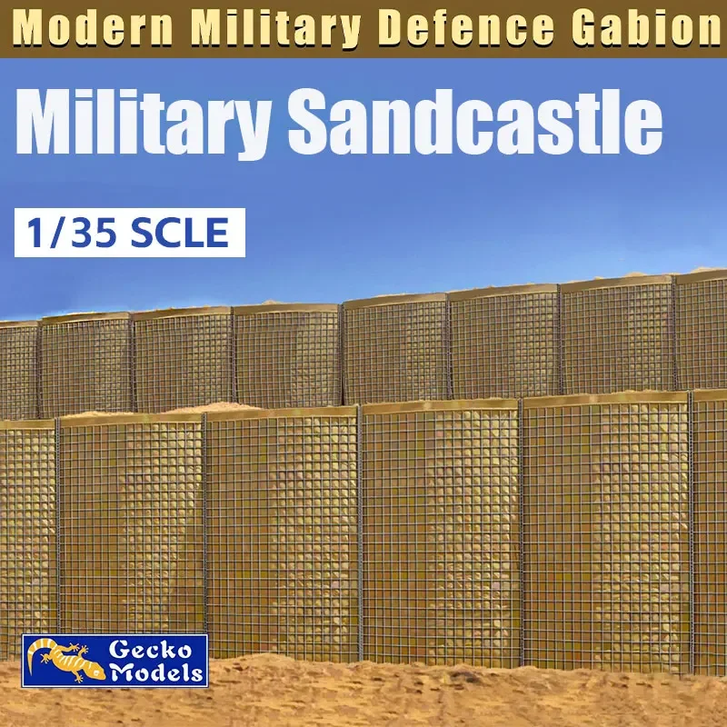 Kit de modelo de montagem modelo Gecko 35GM0075 1/35 Sandcastle Militar Moderno