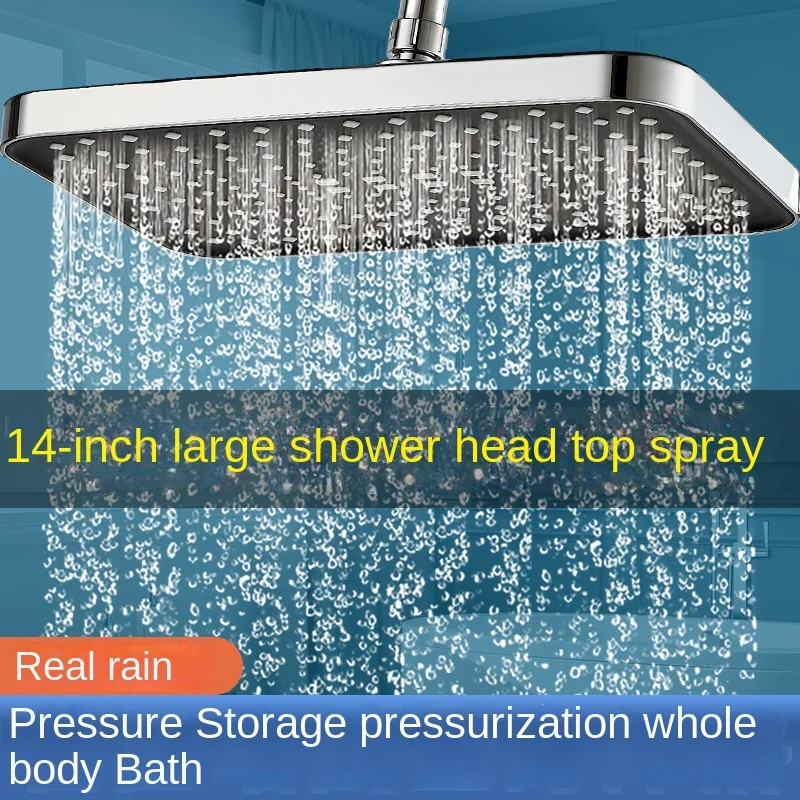 

Rainfall Shower Head Large Flow Supercharge Rainfall Showerhead Bathroom Faucet Replacement Parts Home Hotel Shower Accessories