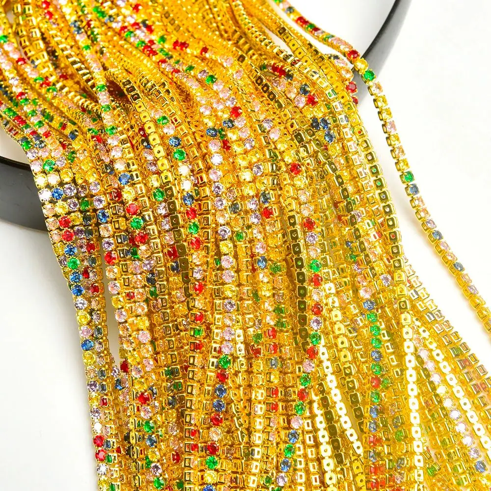 New Zicon Silver Gold Base Rhinestone cup chain DIY Decoration wedding dress Shoes belt Accessories Crystal Trim For Nail Art Je