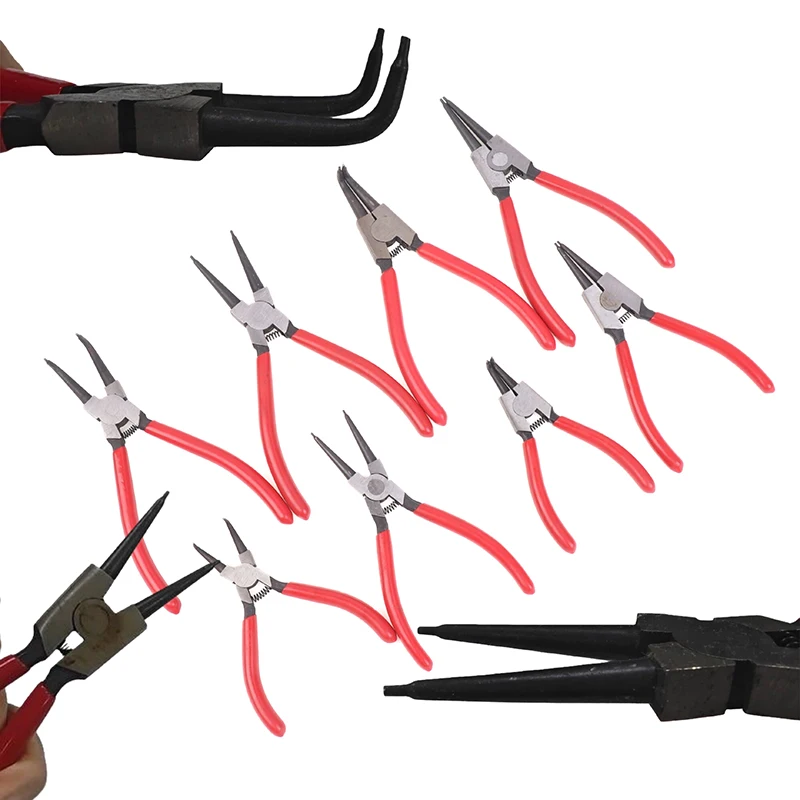 5/6/7 Inch Internal External Pliers Retaining Clip Multifunctional Snap Ring Circlip Pliers Professional Hand Tool