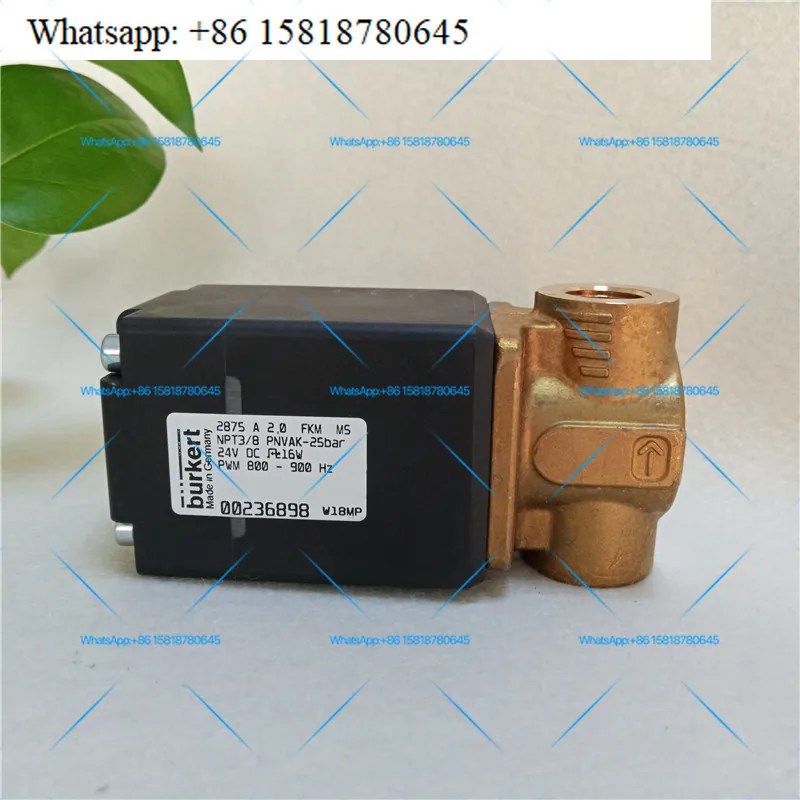 Burkert Baode 2875 proportional solenoid valve brass NPT3/8 * DN2, -1~25 bar, 00236898