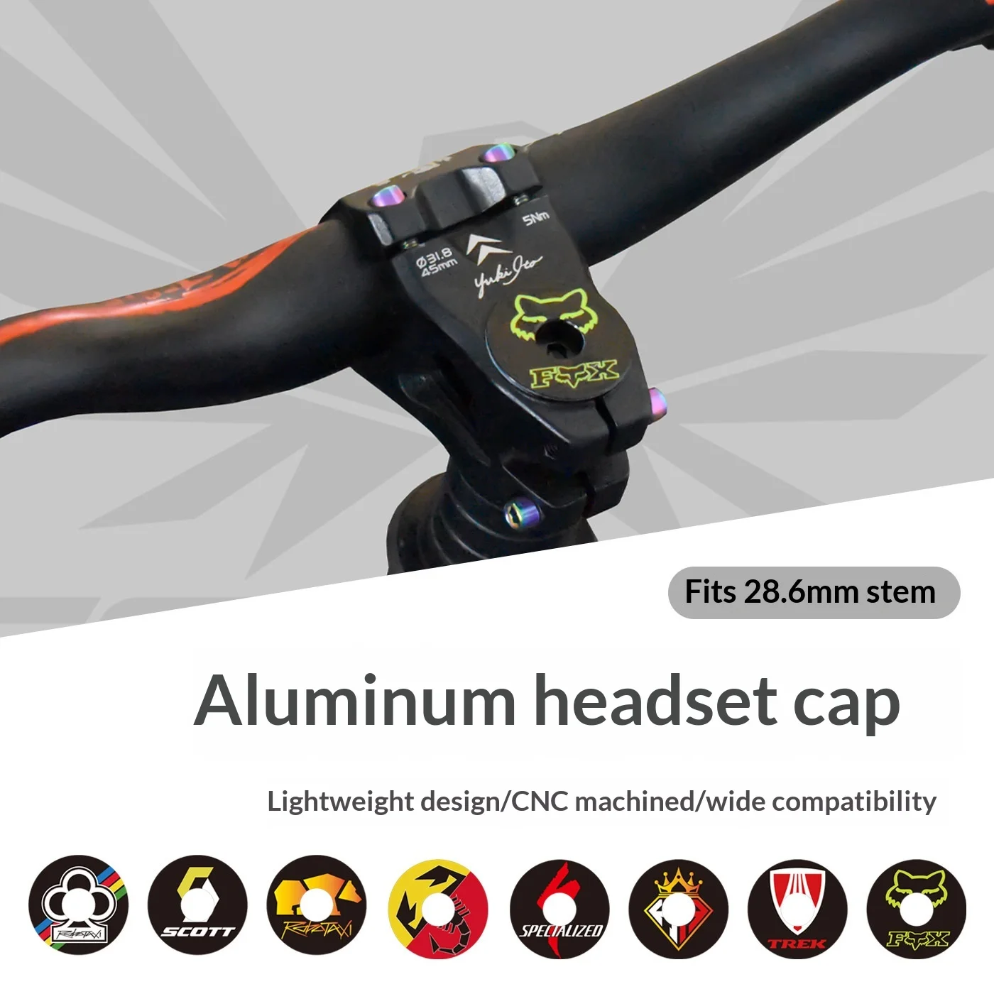 

Mountain Bike Handle Vertical Bowl Cover Aluminum Alloy Road Bike Multi-color Personalized Modified Bowl Cover Accessories
