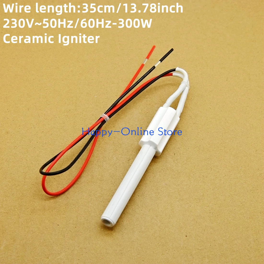 OD10.5*100mm Ceramic Igniter 230V300wBBQ Wood Particle Ignition Rod MCH Ceramic