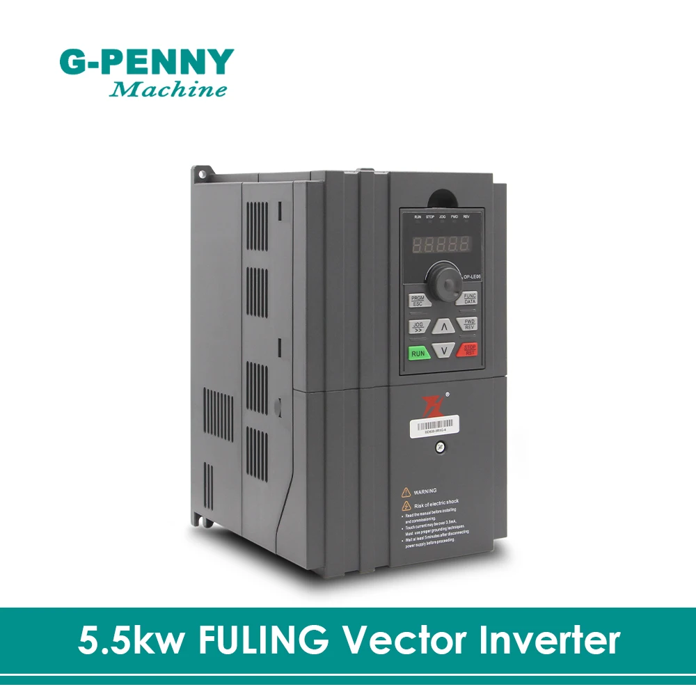 5.5kw FuLing Inverter 220v/380v 23A/13A Vector Frequency Inverter 1000Hz 1HP/3HP Input 3HP Output