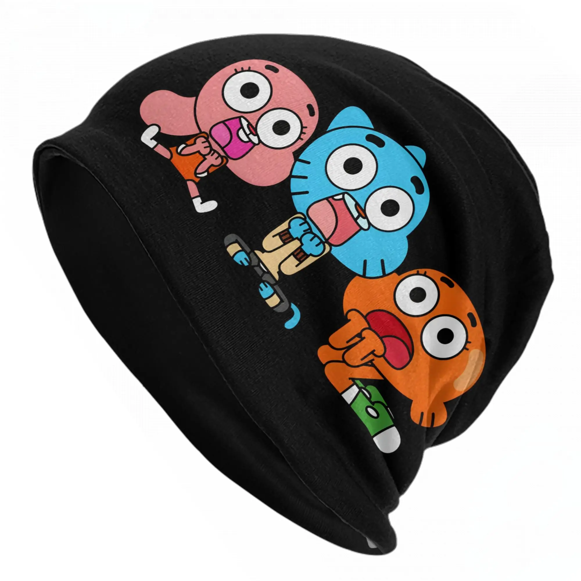 Gumballs Darwin Anais  Bonnet Hat Hip Hop Street Skullies Beanies Hats Amazings Gumballs for Men Women Spring Dual-use Caps