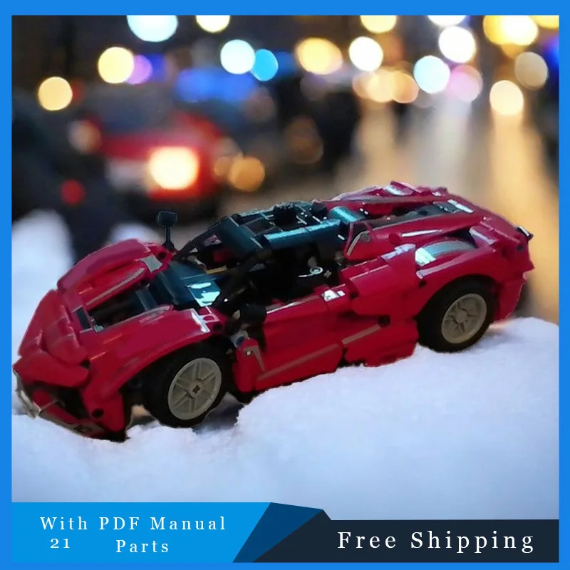 

21 PCS Cool Mini City Race Car Technical Bricks Model Classic Speed Vehicle Building Block Boys Education Assembly Festival Gift