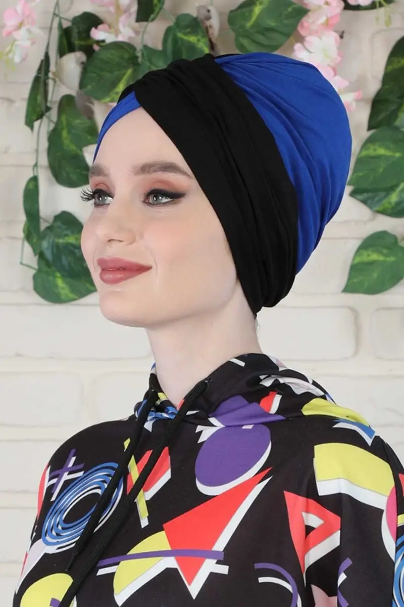 Hijab de dos colores