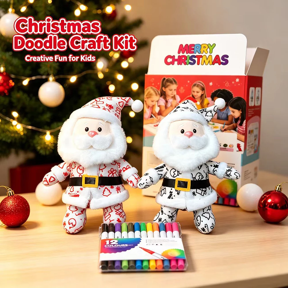 Christmas Coloring Toys For Children Boosts Creativity And Fine Motor Skills Development. Winter Indoor Fun Party Game
