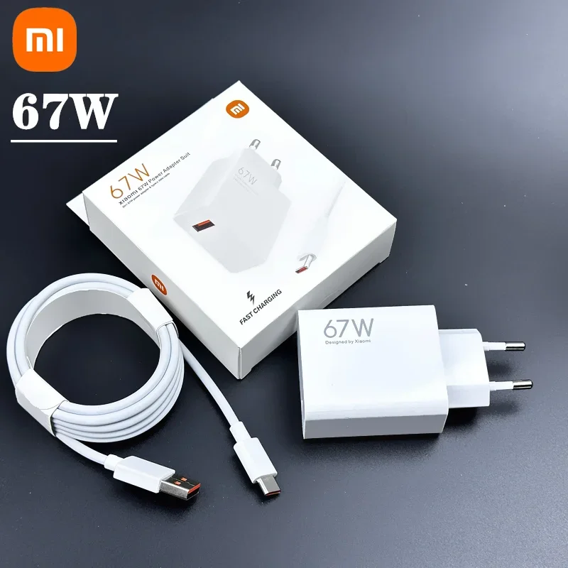 Original Xiaomi 67W Fast Charger Mi 14 13T 12T 13 Ultra Pro Redmi Note 12 11 13 Pro Poco X5 F5 Pro USB Charger Type C Cable