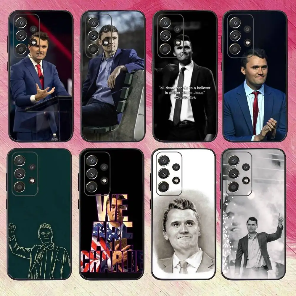 

Goodbye C-Charlie K-kirk Phone Case For Samsung S25,S24,S21,S22,S23,S30,Ultra,S20,Plus,Fe,Lite,Note,10,9,5G Black Cover