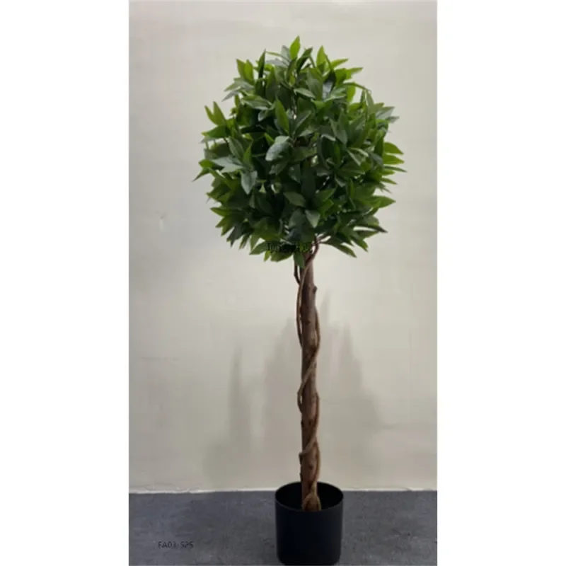 Artificial Money Tree Potted Plant Simulation Laurel Jacaranda Lily Bamboo Poplar Bonsai Fake Greenery Ornament for Living
