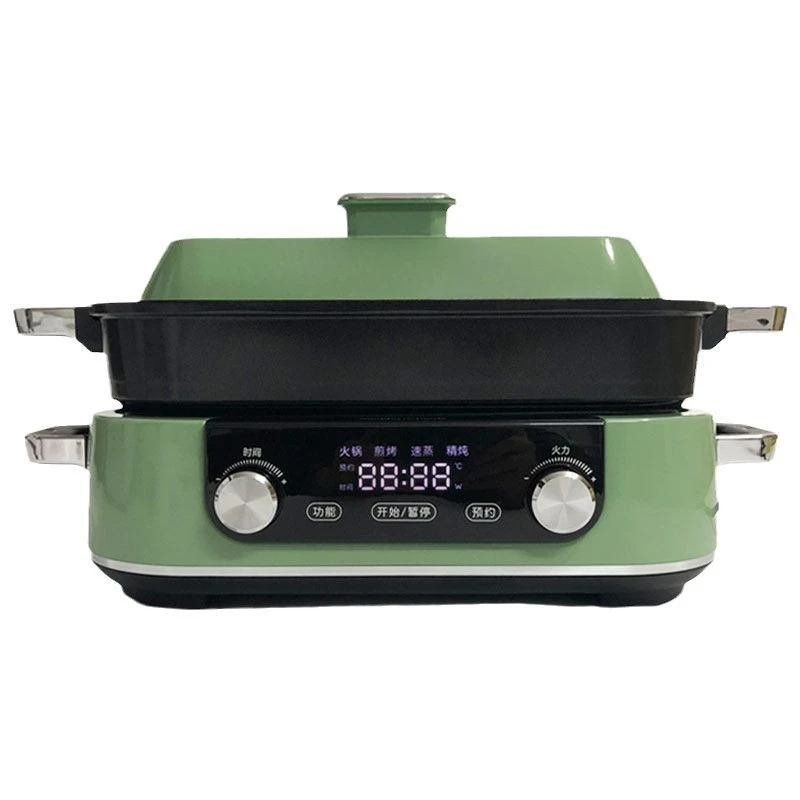 

Hot pot barbecue shabu cooking stir fry electric roasting pan Internet celebrity pot household