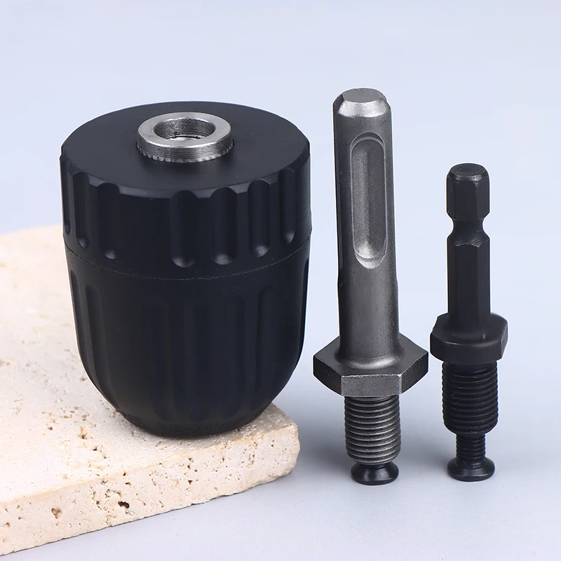 1Pc 0.8-10mm Keyless Drill Chuck 3/8-24UNF 1/4
