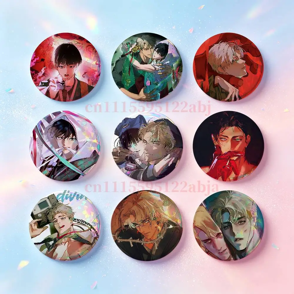 The Thread Never Burned Badges 25 32 44 58 75 mm Round Customizable Wholesale Fan goods Self-made fan freebies
