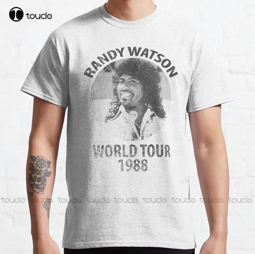 Randy Watson World Tour Classic T-Shirt Tshirts Shirts For Men Custom Aldult Teen Unisex Digital Printing Tee Shirts Custom Gift