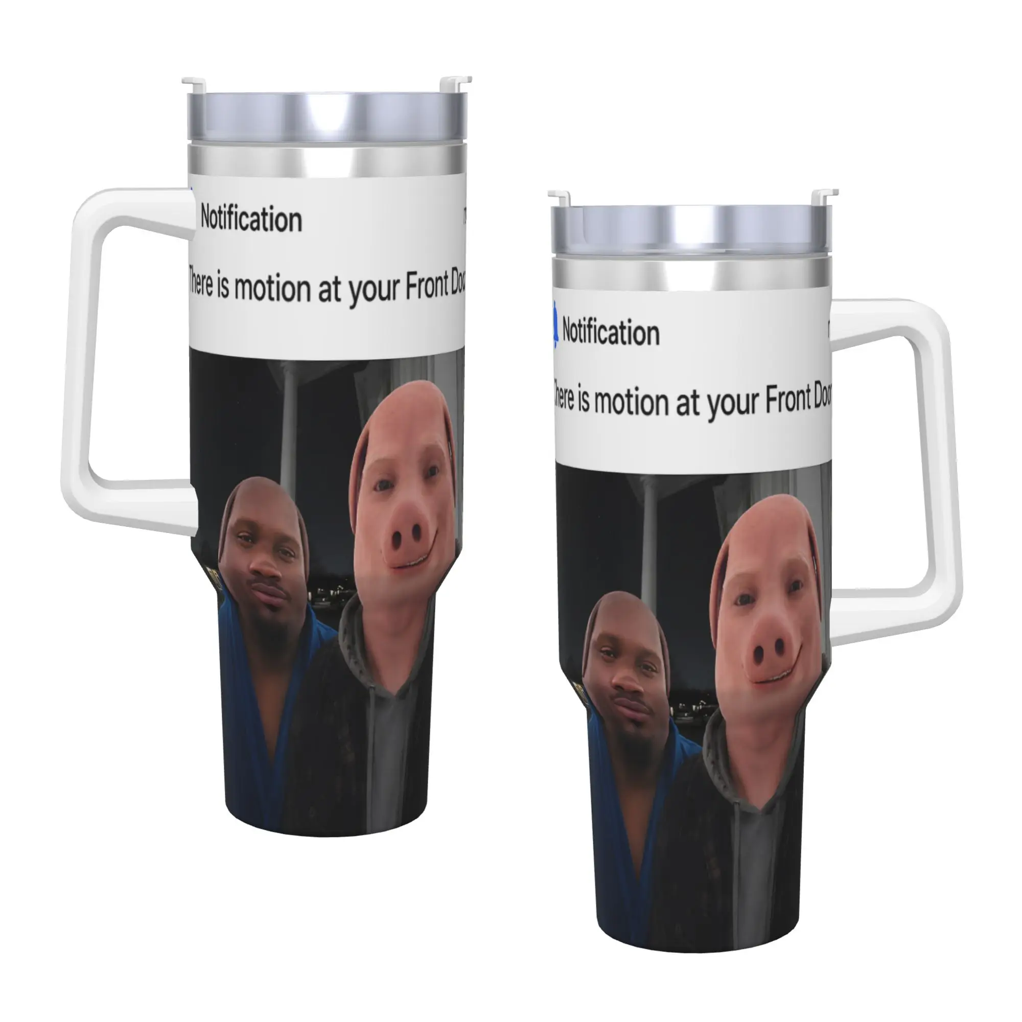 John Pork Dequavious Pork There is Motion At Your Front Door Stainless Steel Tumbler Travel Car Mugs 40oz Thermal Mug
